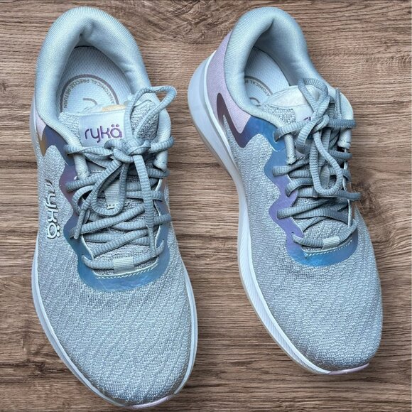 Ryka Shoes - Ryka Womens Flourish Athletic Walking Shoes Size 7.5M Gray/Purple Lightweight Co